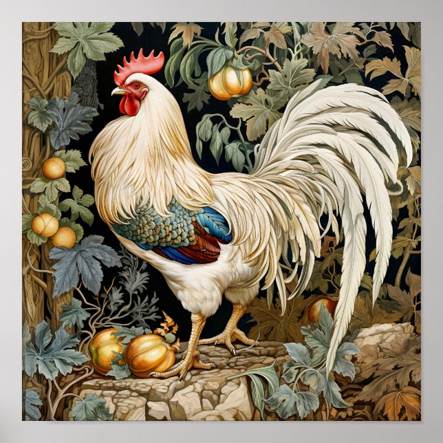 Affiche Peinture de coq (Devant)