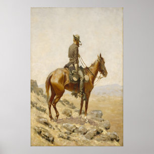 Affiche Peinture de cow-boy de Frederic Remington Art occi