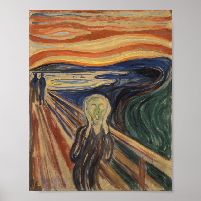 Affiche Peinture de cri - Edvard Munch - 1910 (Devant)