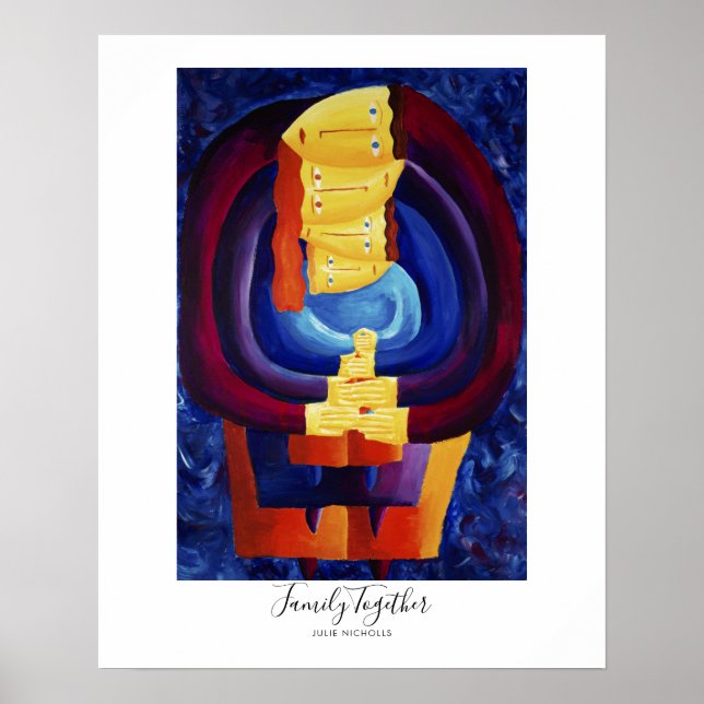 Affiche Peinture de famille ensemble (Devant)