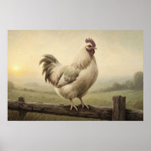 Peinture de Ferme au Coq First Light