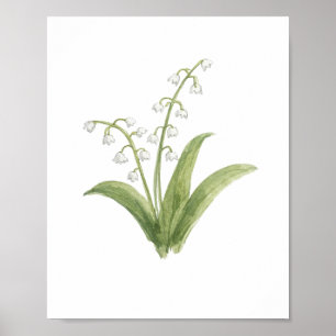 Affiche Peinture de Fleur de Muguet