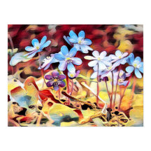 Peinture de fleurs d'été violette