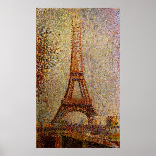 Affiche Peinture de Georges Seurat : Tour Eiffel (1889)