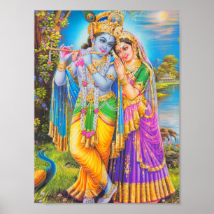 Affiche Peinture de Krishna