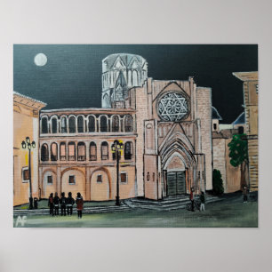 Affiche Peinture de la cathédrale Sainte-Marie par Alfred