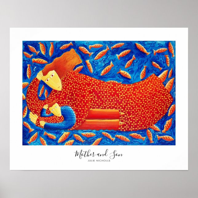 Affiche Peinture de la mère et du fils (Devant)