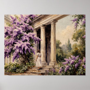 Affiche Peinture de la Villa du Jardin de Lilas