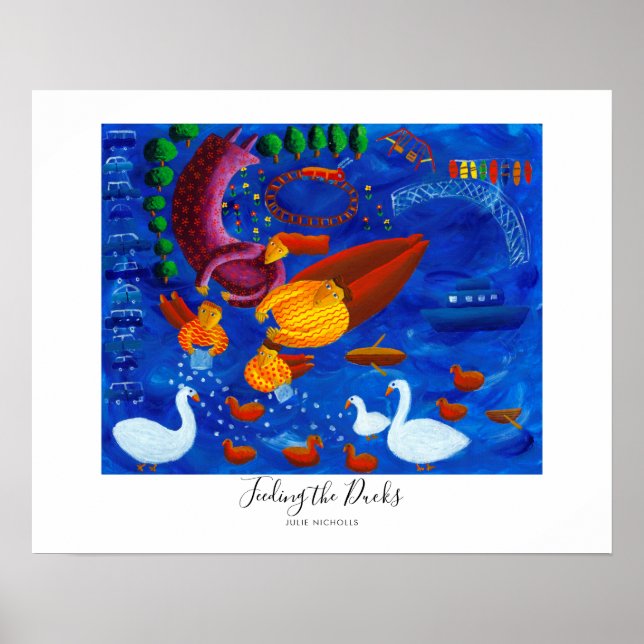 Affiche Peinture de l'Alimentation des Canards (Devant)