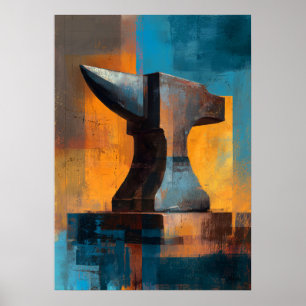 Affiche Peinture de l'enclume impressionniste moderne arti