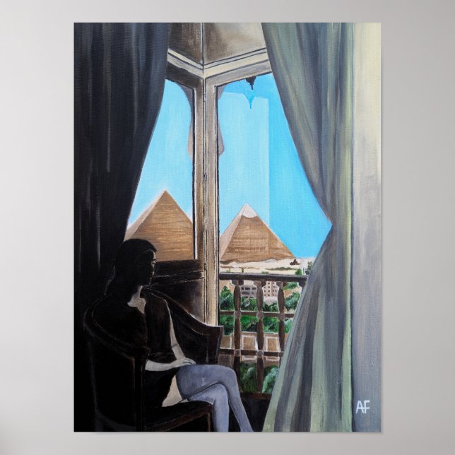 Affiche Peinture de l'hôtel Pyramisa par Alfred Fox (Devant)