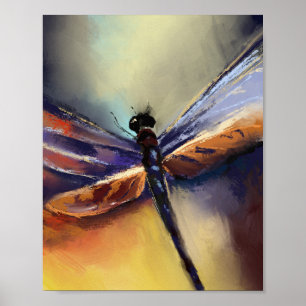 Affiche Peinture de libellules