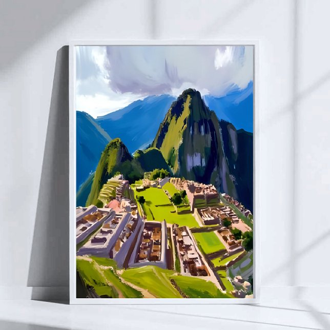 Affiche Peinture de Machu Picchu Pérou (Créateur téléchargé)