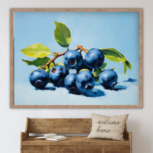 Affiche Peinture de nature morte de myrtille Art de fruit 