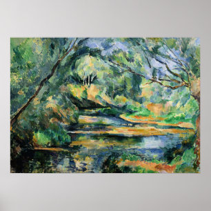 Affiche Peinture de Paul Cezanne, Le Ruisseau,