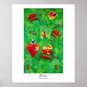 Affiche Peinture de pique-nique