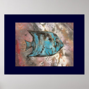 Affiche Peinture de poissons