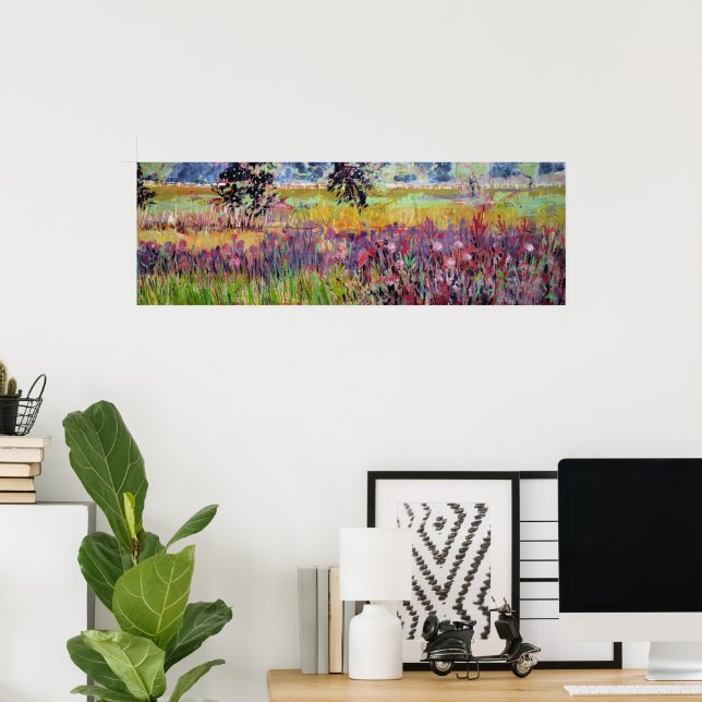 Affiche Peinture de prairie d'asclépiade / Artiste Larry L (Bureau à domicile)