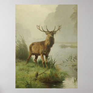 Affiche Peinture de Red Deer