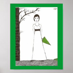 Affiche Peinture de riz de Jane Austen
