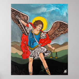 Affiche Peinture de Saint Michel Archange par Alfred Fox