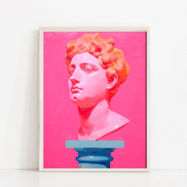 Affiche Peinture de statue abstraite contemporaine, Pi abs (Créateur téléchargé)