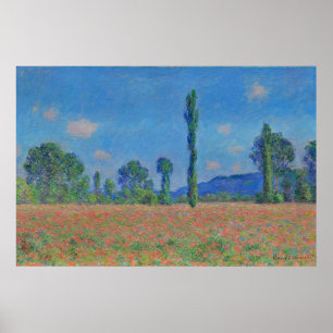 Affiche Peinture de terrain Monet Poppy