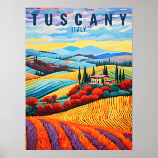 Affiche Peinture de Toscane en automne | Italie | Art