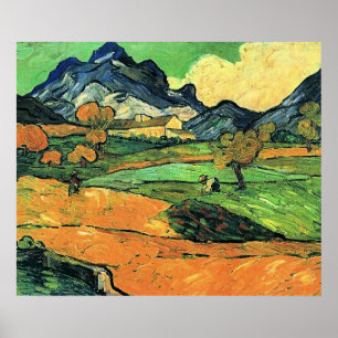 Affiche Peinture de Van Gogh, Mont Gaussier,