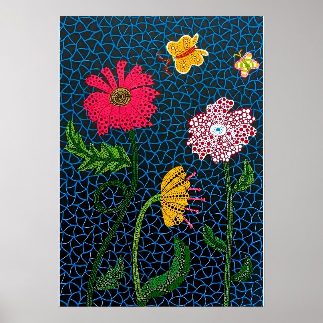Affiche Peinture de Yayoi Kusama (Devant)