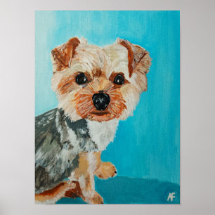 Affiche Peinture de Yorkshire Terrier par Alfred Fox