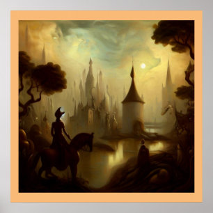 Affiche Peinture d'Imaginaire 8 - Cheval Rider