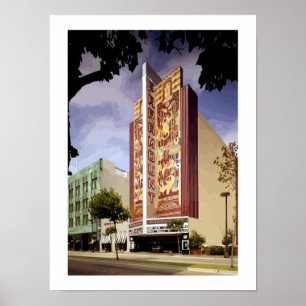 Affiche Peinture d'Oakland de théâtre de Paramount d'art