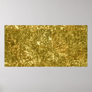 Affiche Peinture d'or Design : Luxueux et artistique Métal