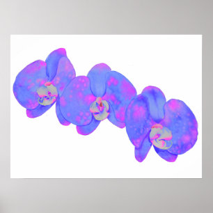 Affiche Peinture d'orchidée violette violette