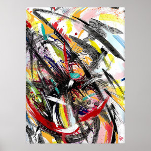 Affiche Peinture d'ouragan Techno