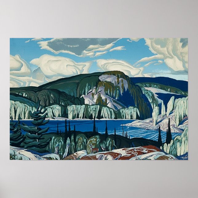Affiche Peinture du parc provincial Algonquin par AJ Casso (Devant)