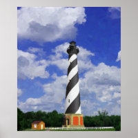 Peinture du phare de Cape Hatteras