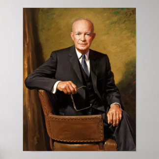 Affiche Peinture du président Eisenhower