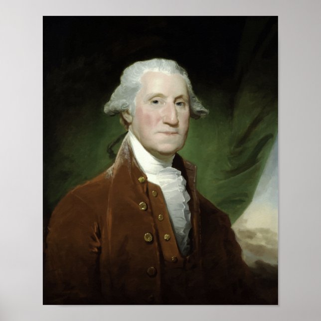 Affiche Peinture du président George Washington (Devant)
