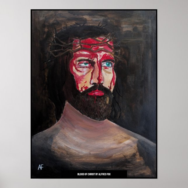 Affiche Peinture du Sang du Christ par Alfred Fox (Devant)