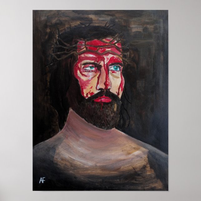 Affiche Peinture du Sang du Christ par Alfred Fox (Devant)
