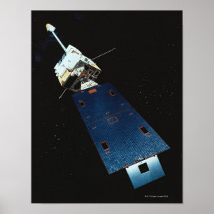 Affiche Peinture d'un satellite de temps