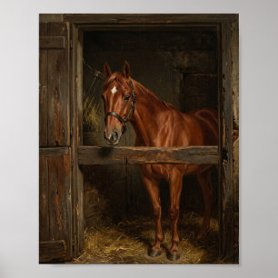 Affiche Peinture équestre antique de cheval I