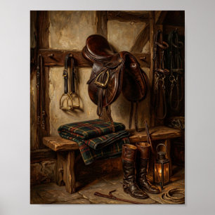Affiche Peinture équestre antique de cheval II