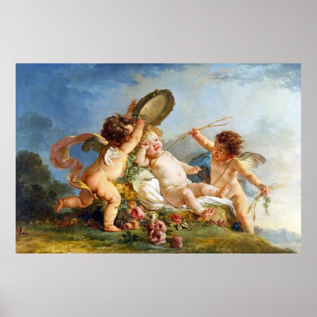 Affiche Peinture éveil par Hughues Taraval (Devant)