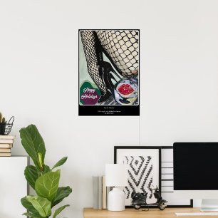 Affiche Peinture 'Festive Fishnets' sur un