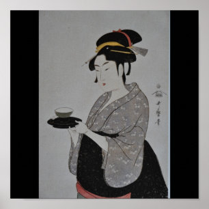 Affiche Peinture japonaise antique circa 1793