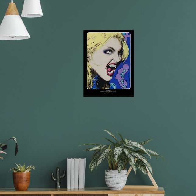 Affiche Peinture « Kiss Hard » sur une  (Salon 1)