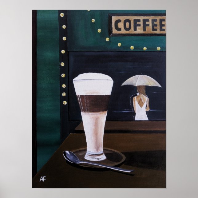 Affiche Peinture Latte Macchiato par Alfred Fox (Devant)